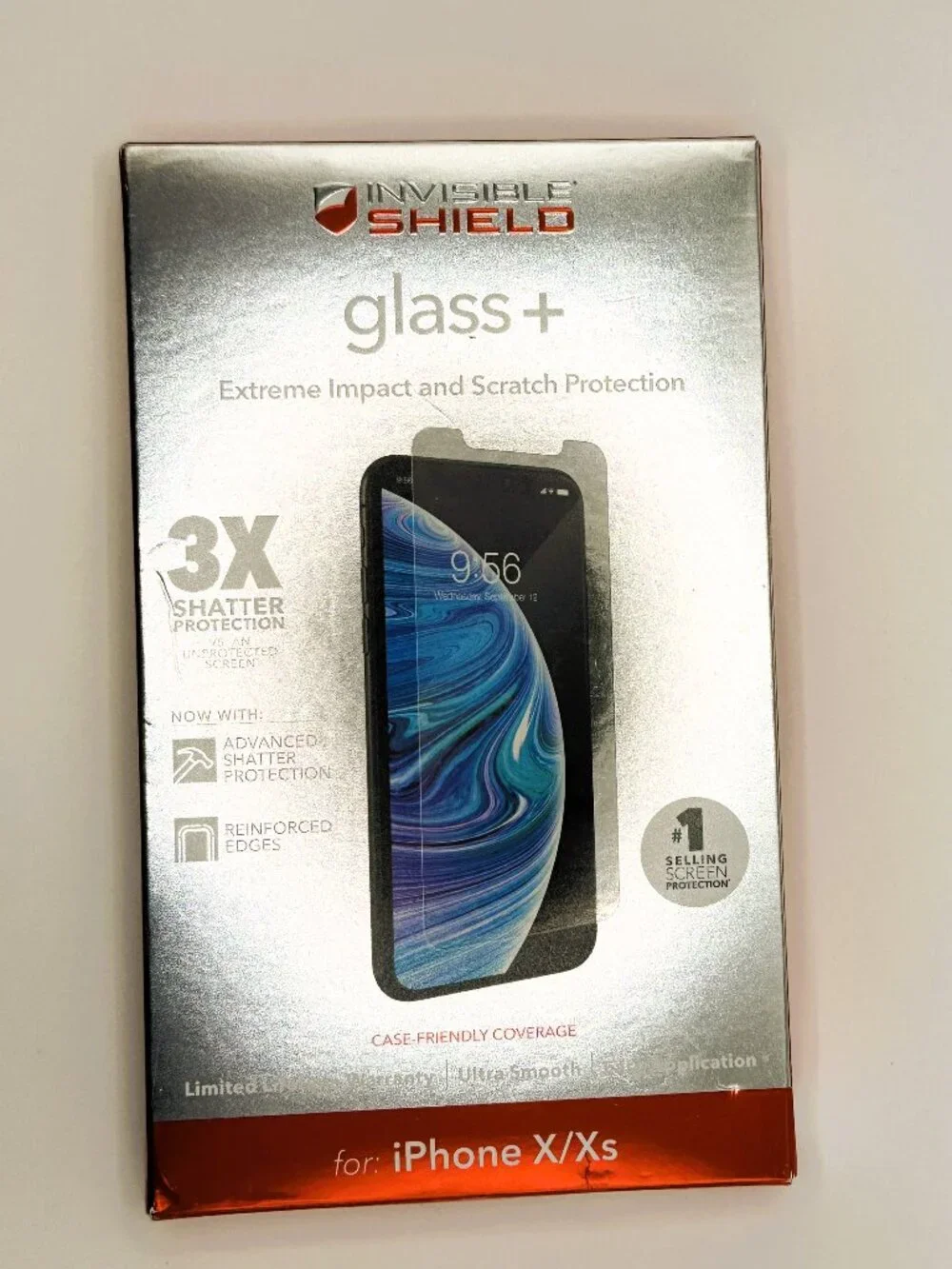 New ZAGG Invisible Shield Glass+ Screen Protector For iPhone X or iPhone Xs